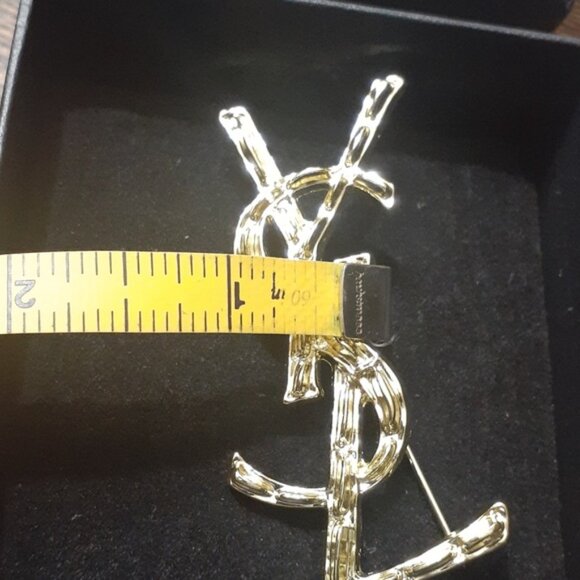 YSL YVES SAINT LAURENT BROOCH NIB - Picture 7 of 12